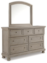 Lettner King Panel Bed, Dresser, Mirror, Chest and 2 Nightstands